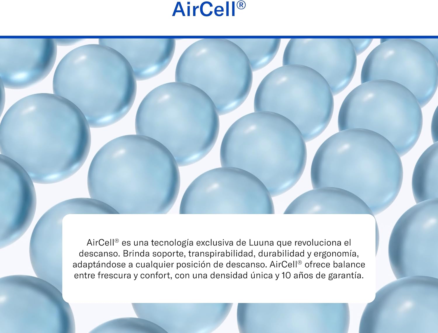 Luuna Blue Colchón Queen Size, Colchón Memory Foam, 24cm de Altura, Firmeza Media, Colchones en Caja, 3 Capas de Espuma de Alta Densidad, Colchón Fresco