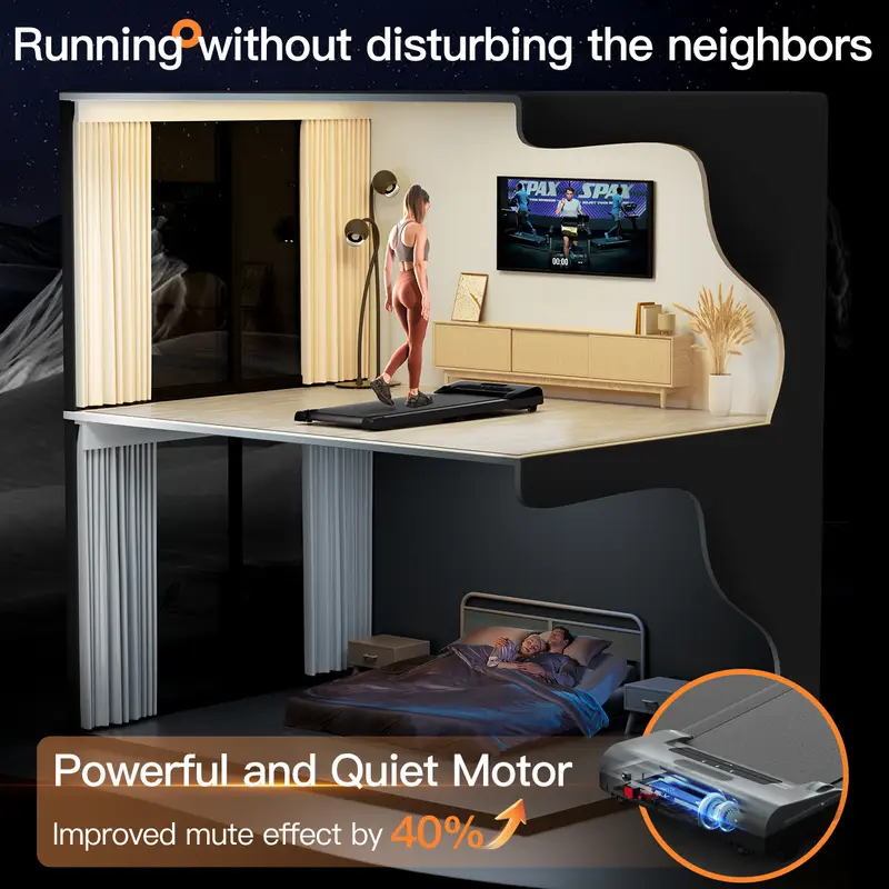 Caminadora de escritorio, pequeña de silenciosa detalles 3