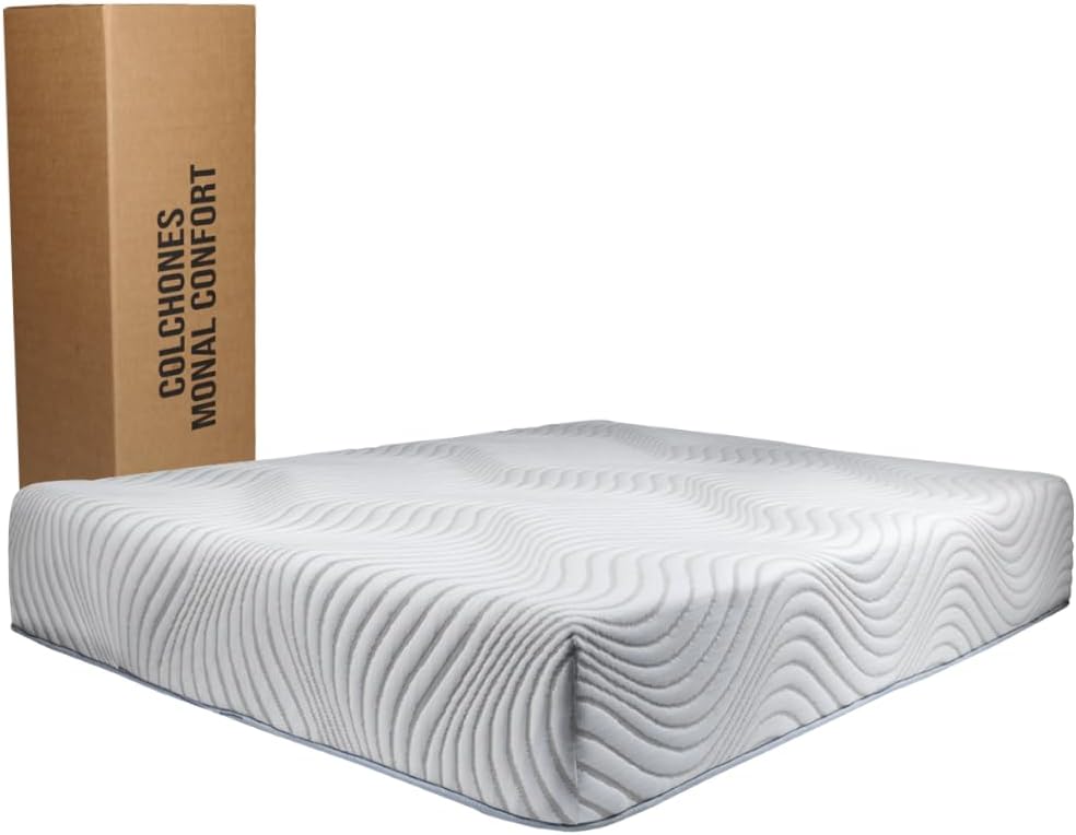 COLCHONES MONAL CONFORT, Colchón de 25 cm de Grueso | Memory Foam y Tecnología Adaptativa | Colchón en Caja | La combinación Perfecta de Confort y Soporte Modelo Elian Plus Individual