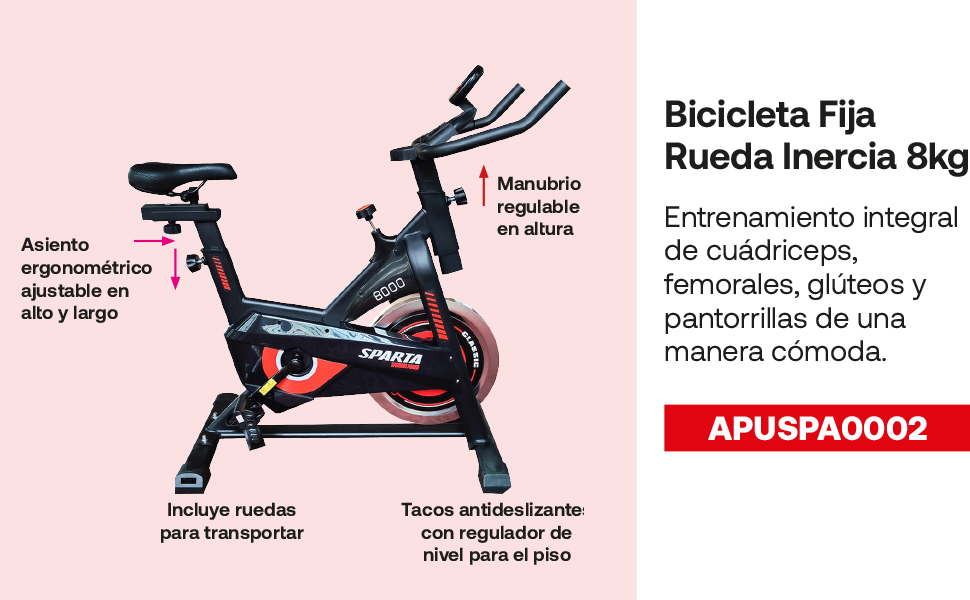 bicicleta fija rueda inercia