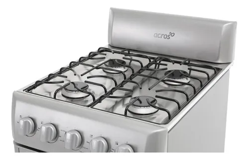 Estufa Manual Piso Practica Potente Funcional 4 Quemadores Gris