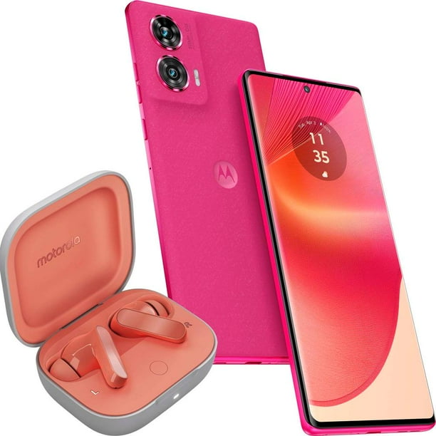 Combo Smartphone Motorola Edge 50 Fusion 256 GB Rosa Telcel + Moto Buds