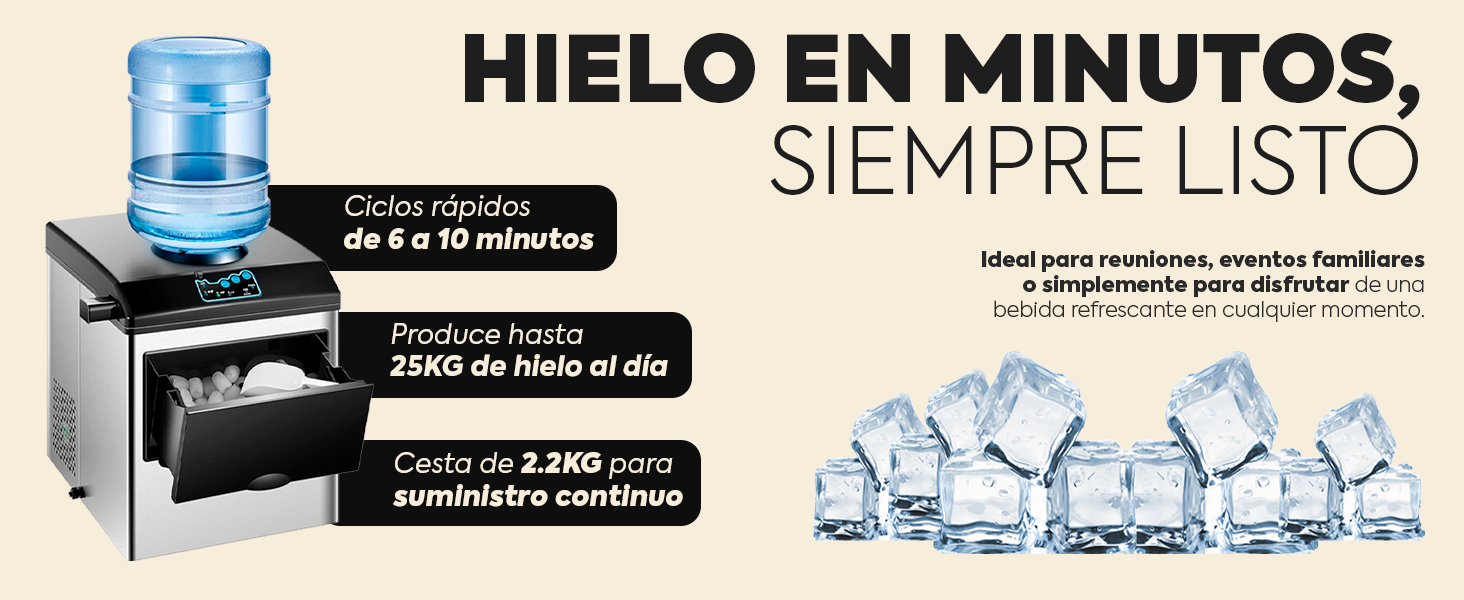 fabricador de hielo generador de hielo dispensador agua fr&iacute;a caliente y hielos m&aacute;quina de hielos