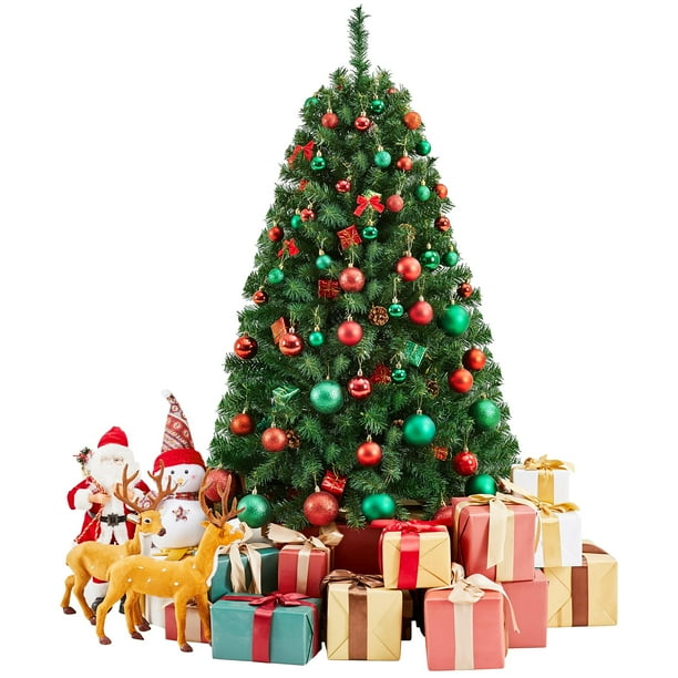 Árbol de Navidad Yaheetech de 1,4 m de abeto con 320 puntas de rama