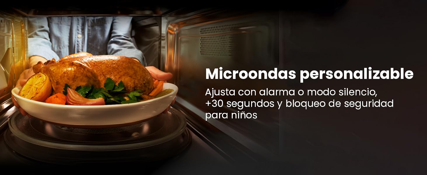 Chefman , horno de microondas, calentamienrto, comida rapida, comida caleinte, microwave