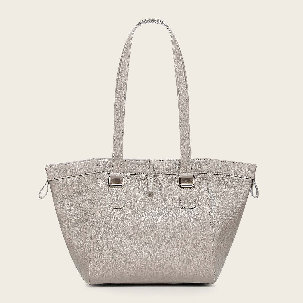 Bolso tote en piel genuina de pitón para dama