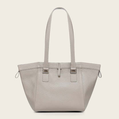 Bolso tote en piel genuina de pitón para dama