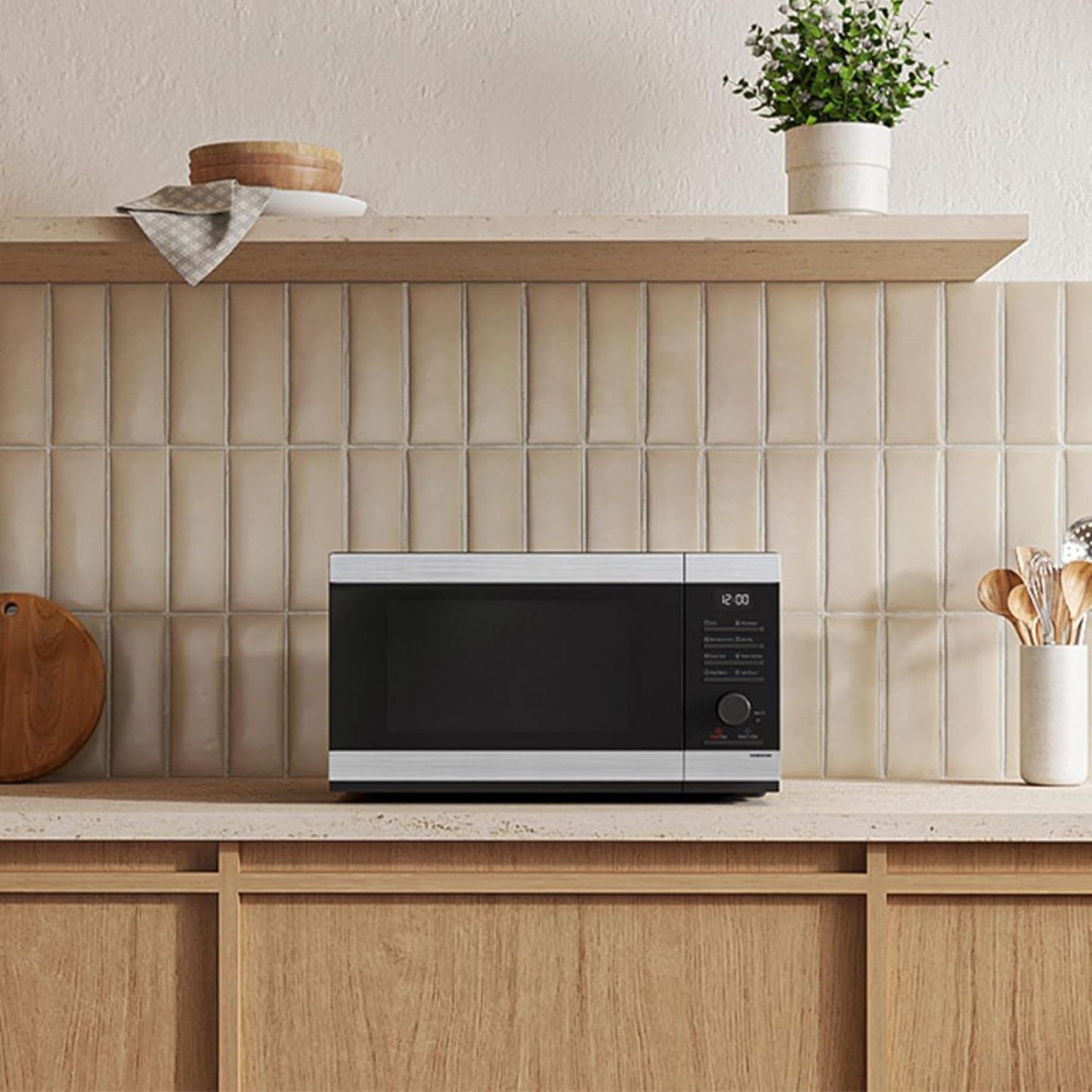 Samsung Horno de Microondas Samsung, 1.1 Pies, Acero Inoxidable, Cerámica