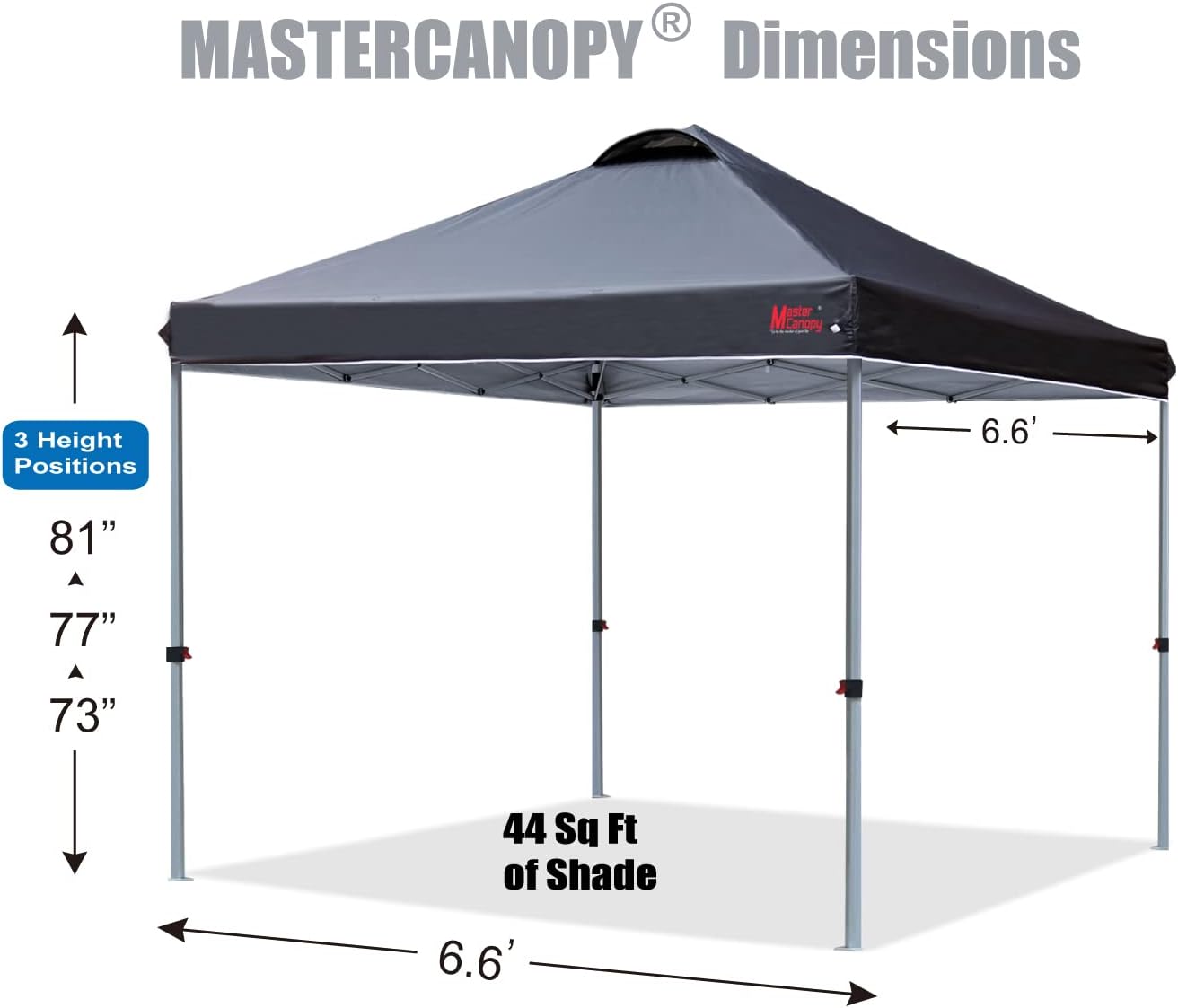 MASTERCANOPY - Tienda de campaña emergente Duradera con Bolsa Enrollable