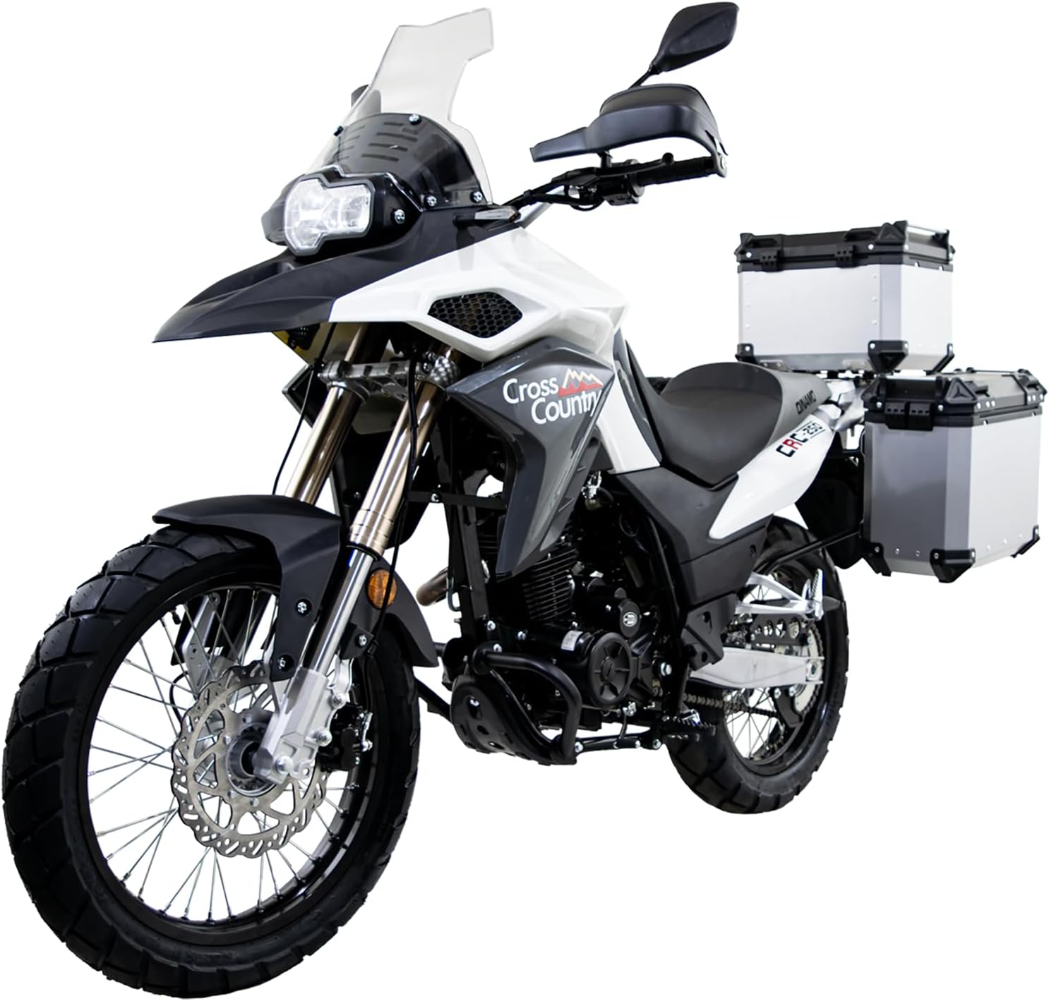 DINAMO Motocicleta Doble Propósito Cross Country ADV Blanca 2024