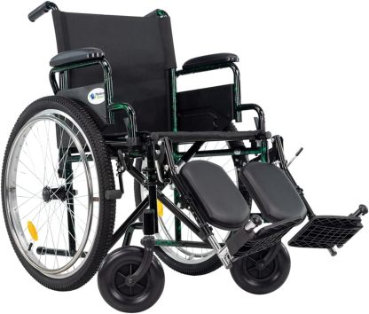 Medical Store Silla de Ruedas TODO TERRENO de Lujo, Modelo 101, Acero Resistente, Con Eleva piernas Desmontables y Descansabrazos Abatibles Color Rojo.…