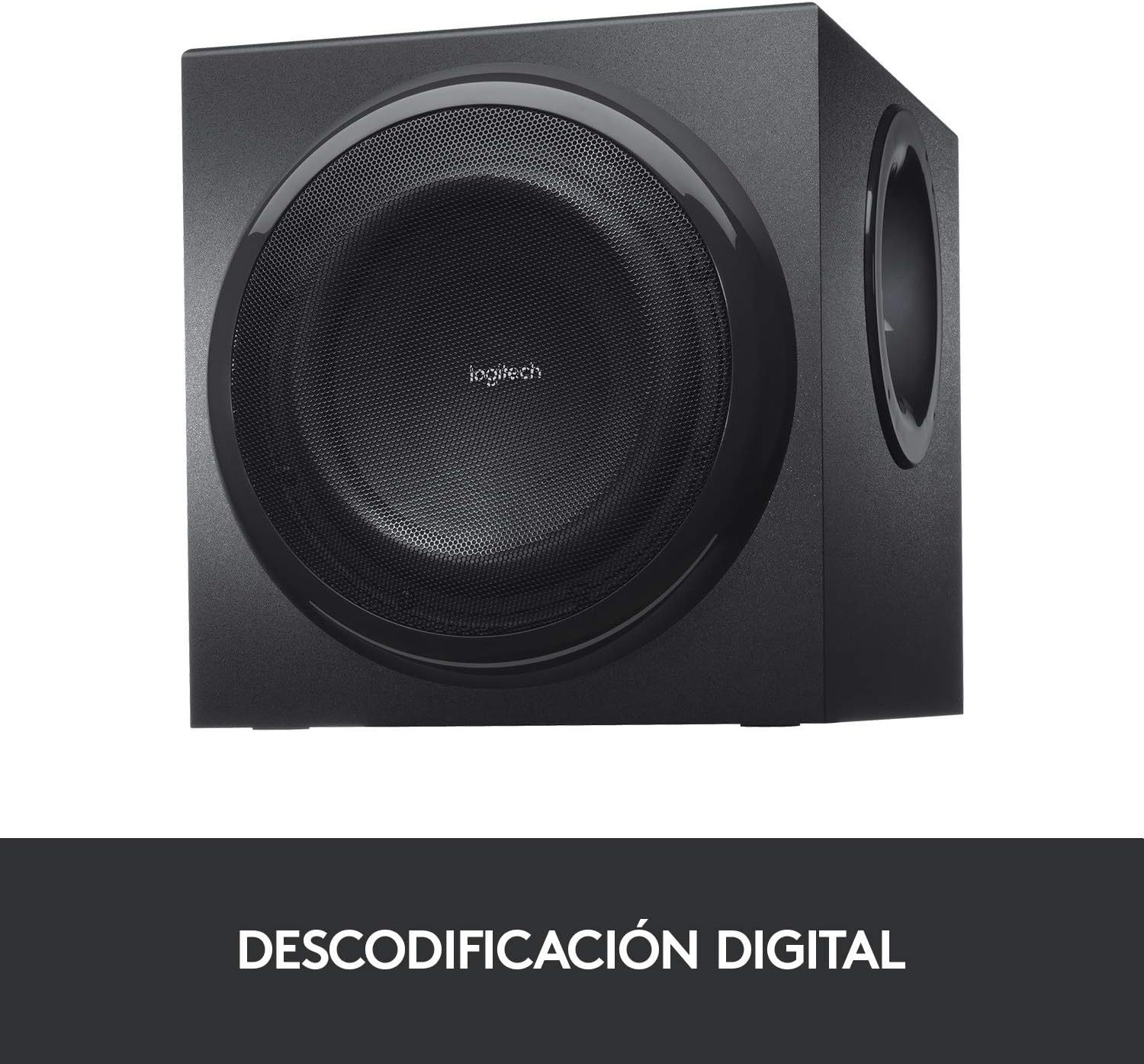 Logitech Z906 5.1 Sistema de Audio con Sonido Envolvente THX, Certificado Dolby&DTS, 500 W RMS, Multi-Dispositivos, Entradas Audio Múltiples, PC/PS4/Xbox/TV/Móvil/Tablet - Negra