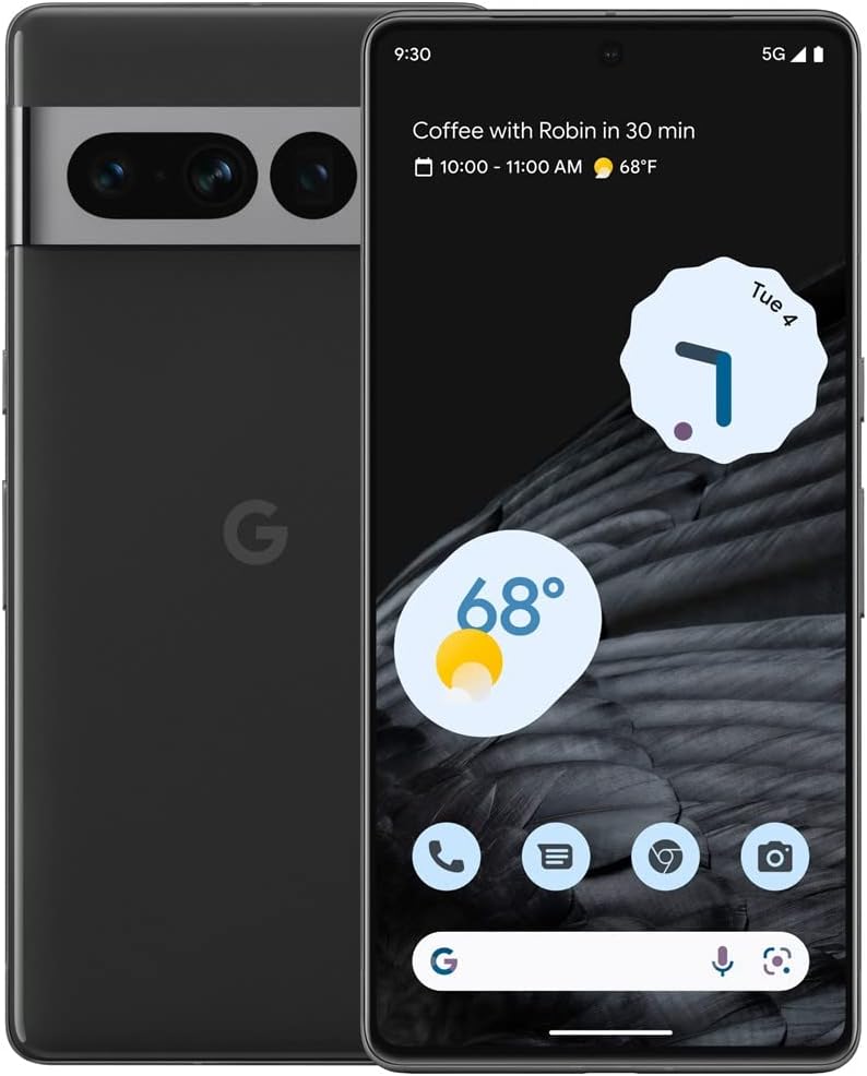 Teléfono Android Google Pixel 24-5G: teléfono desbloqueado con gran lente angular y pila de 7 horas, 128 GB, color obsidiana, (reacondicionado)