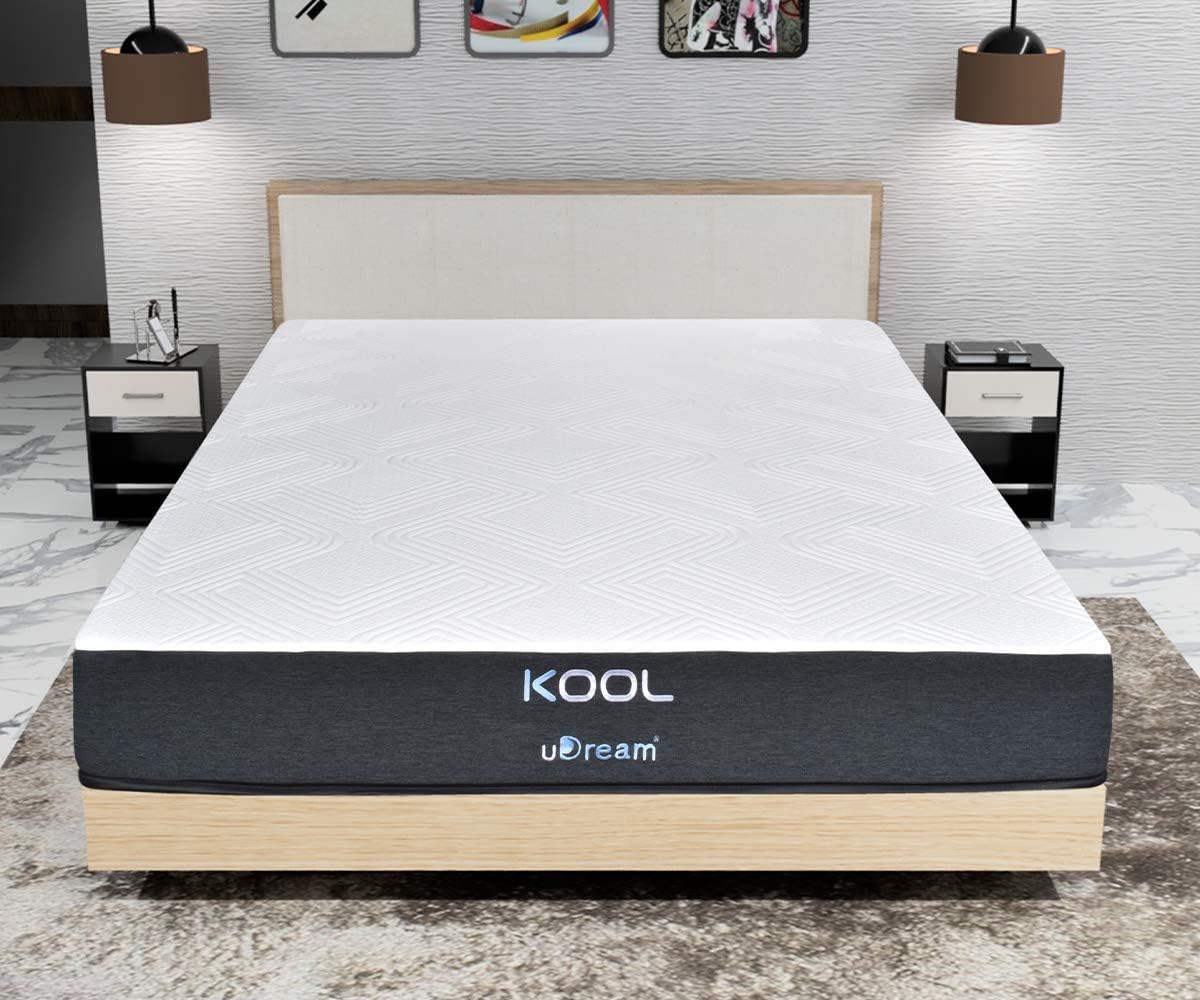 uDream Colchón King Size Memory Foam KOOL Antialérgico, Anti-ácaros, Dispersión de Movimiento, Soporte Ergonómico, Firmeza Media, Materiales de Alta Calidad, 85kg por Usuario.