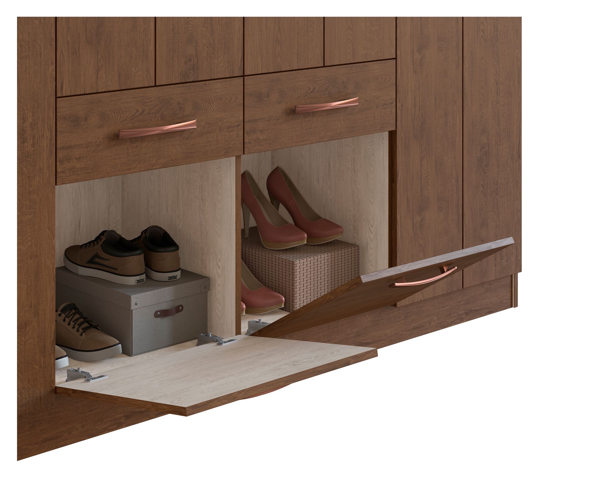 Clóset 12 puertas 2 cajones 2 zapateros 58812 arena