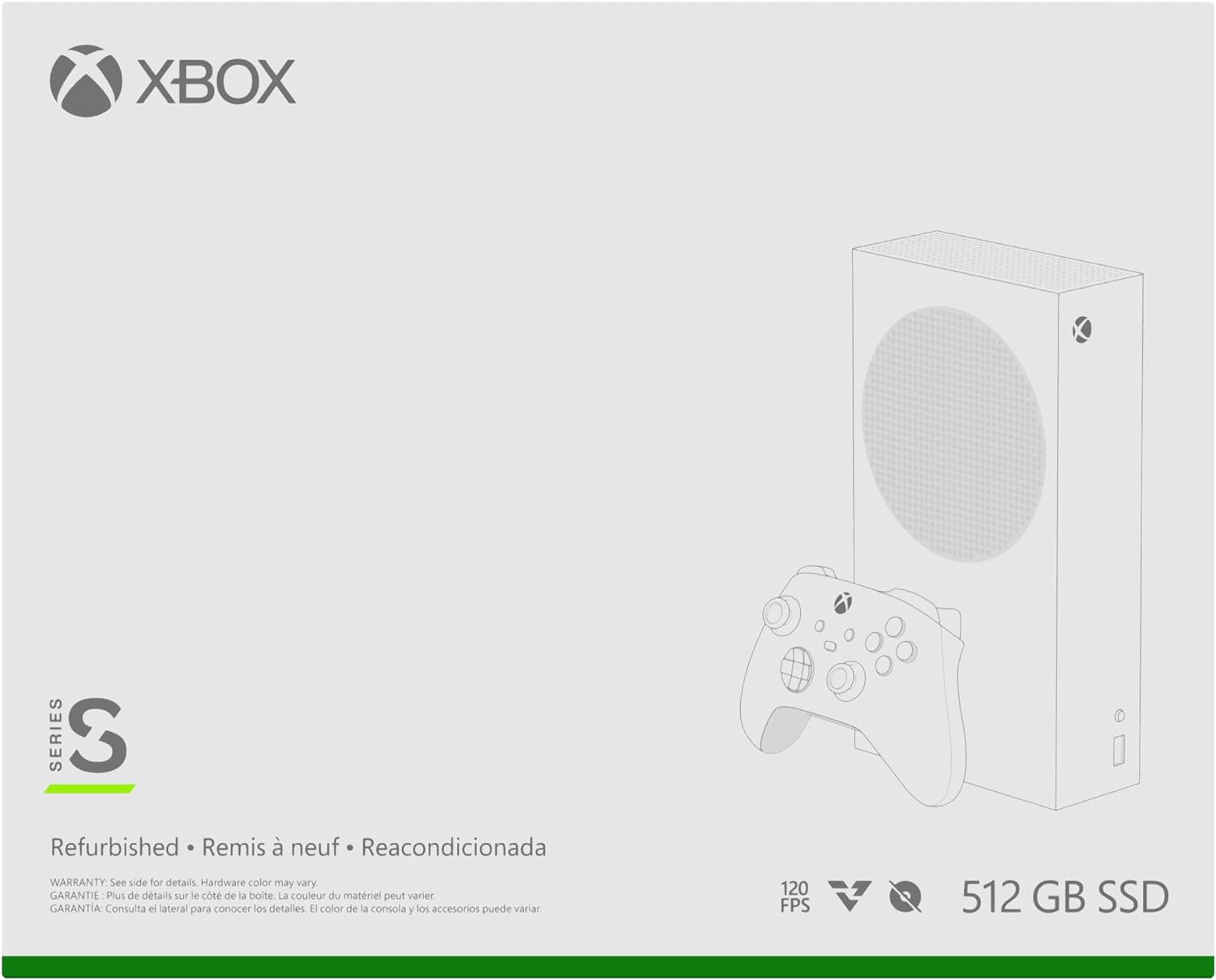 Xbox 2021 Microsoft Series S 512GB Game All-Digital Console, One Xbox Wireless Controller, 1440p Gaming Resolution, 4K Streaming, 3D Sound, WiFi, White (Renewed)