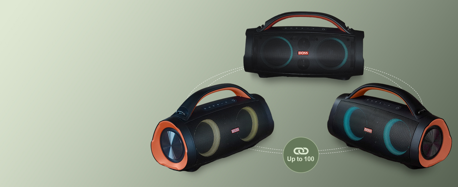 Altavoces inal&aacute;mbricos DOSS Extreme Boom Pro con Bluetooth para exteriores