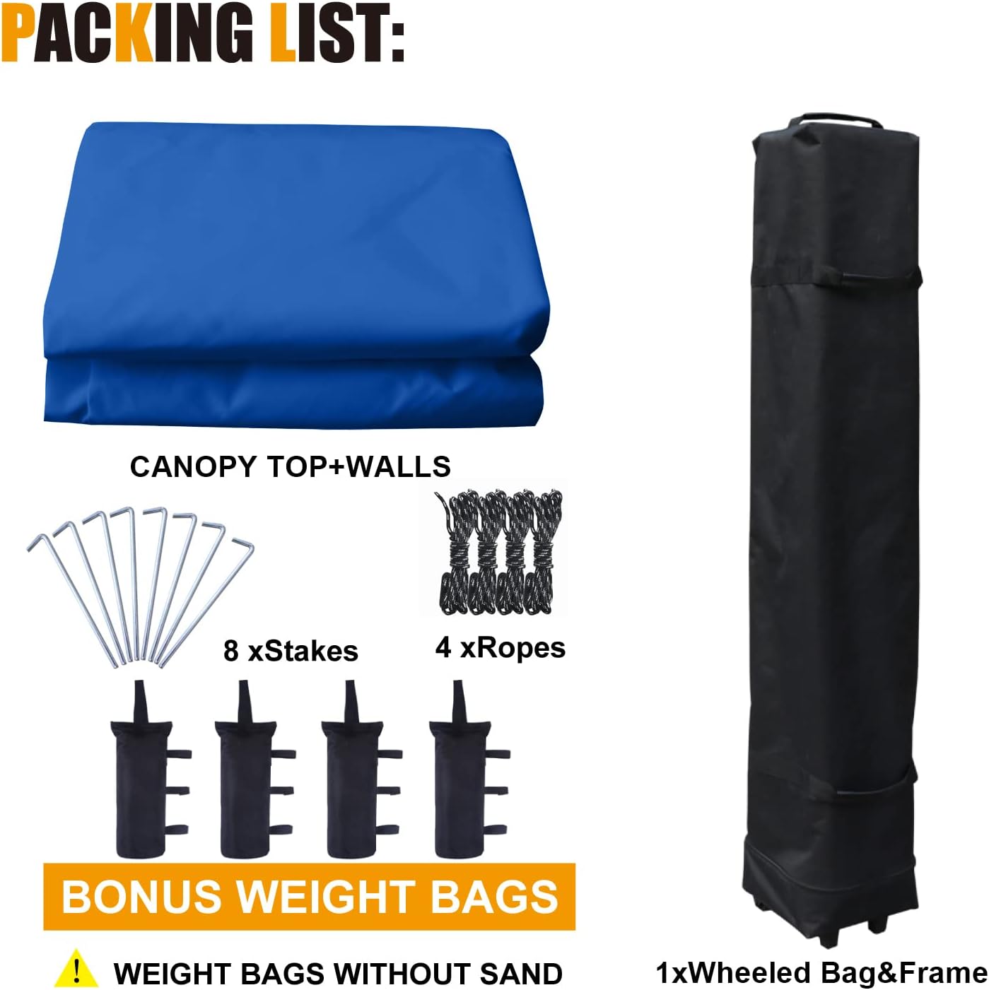 COOSHADE Toldo emergente de 10' x 10' con elegante ventana de iglesia pabellón al aire libre para fiesta, boda, barbacoa, tienda de eventos (azul real)