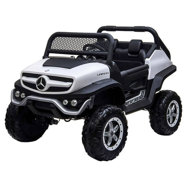 Montable Eléctrico Mercedes Benz Unimog Blanco