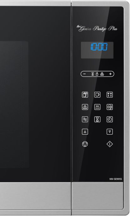 Horno de Microondas Panasonic NN-SE995SRPH Cyclonic Inverter, Capacidad 2.2 pies cúbicos, Sensor Genius, Acero Inoxidable
