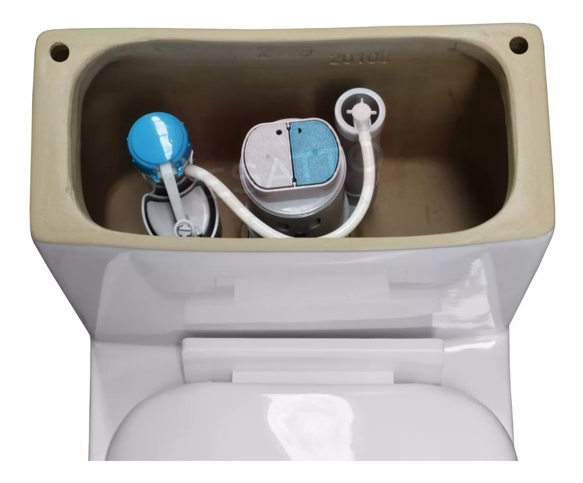 Esatto® Paquete Sanitario Y Lavabo Llave Gratis Wc-002 Rondo Incluye Wc Ecológico One-piece Ovalin Redondo Y Monomando