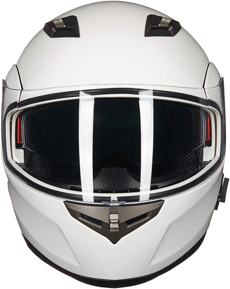 ILM - Casco de Motocicleta Modular Integrado con Bluetooth, con protección Solar para Mp3, Modelo 953/953 Pro