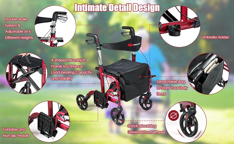 Andador plegable