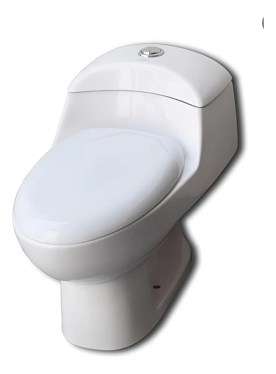 Imagen 1 de 4 de Esatto® Paquete Sanitario Wc-001 Lavabo Arial Espejo Acabado Brillante Color Blanco