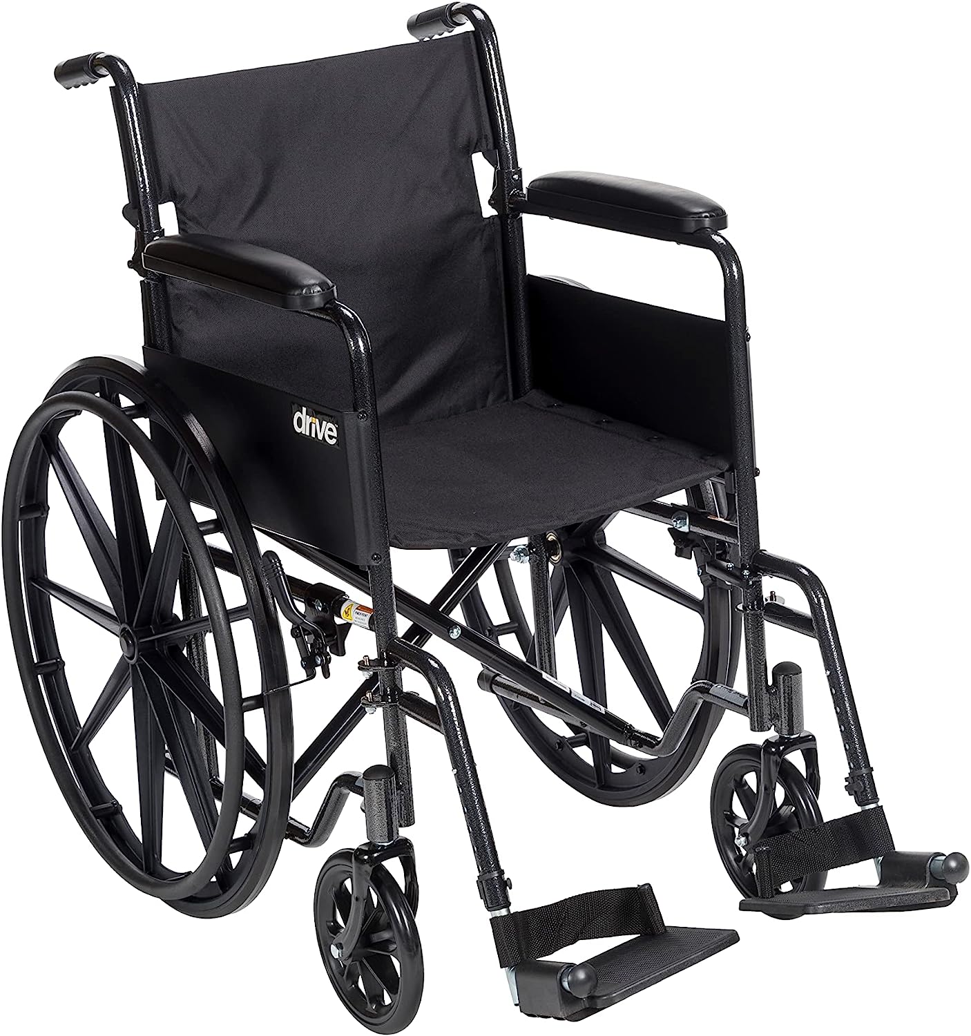 Drive Medical Silver Sport 1 silla de ruedas con brazos completos y reposapiés extraíble