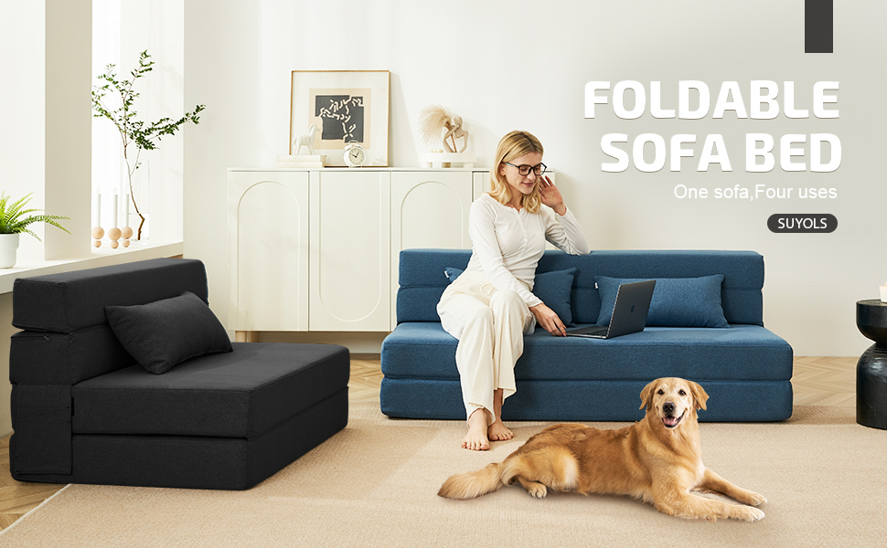 Sof&aacute; cama plegable Suyols para ni&ntilde;os, cama plegable, sof&aacute; de piso, sof&aacute; peque&ntilde;o
