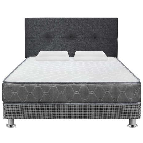 Dormitorio FORLI Acqua 2 Plazas Blanco/Gris + Sofá Cama