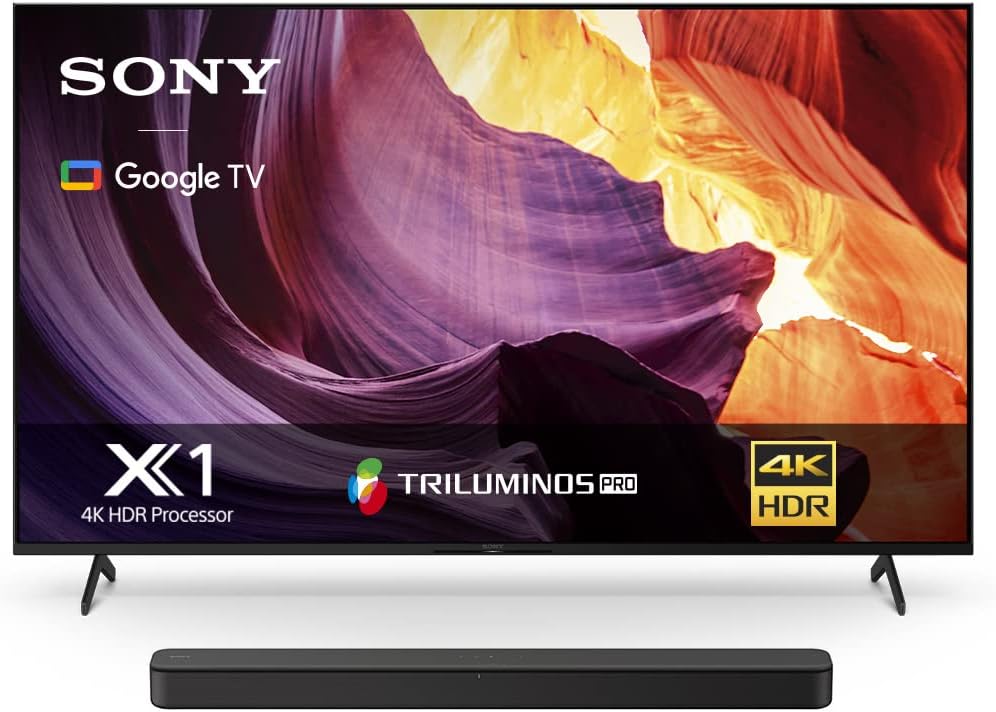 Sony Pantalla X80K 43 Pulgadas KD-43X80K 4K UHD LED Smart Google TV Modelo 2022