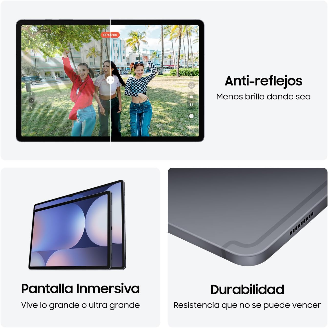 SAMSUNG Galaxy Tab S10 Ultra Plata 16GB RAM 1TB, AI, Spen, 1 año con Garantía