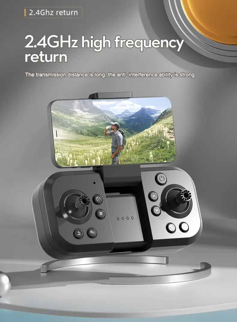 Dron de larga duraci&oacute;n S2S, bater&iacute;as duales, con c&aacute;mara dual, WiFi FPV, cuadric&oacute;ptero plegable dual, mantenedor  ,     del vuelo con  , control remoto o tel&eacute;fono m&oacute;vil, operaci&oacute;n dual, regalo para hombres principiantes, veh&iacute;culo a&eacute;reo no tripulado econ&oacute;mico para exteriores. detalles 6