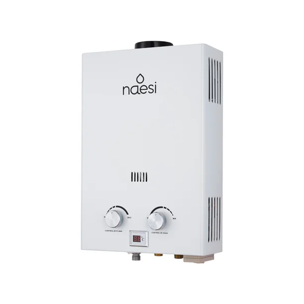 Calentador de Agua de Paso Naesi AN201 6 Litros Uso Exclusivo para Gas LP