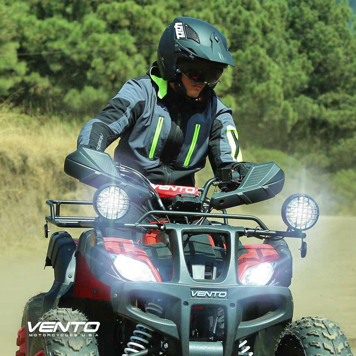 Motocicleta Vento Reptile Trek 200 Rojo 2025 Cuatrimoto