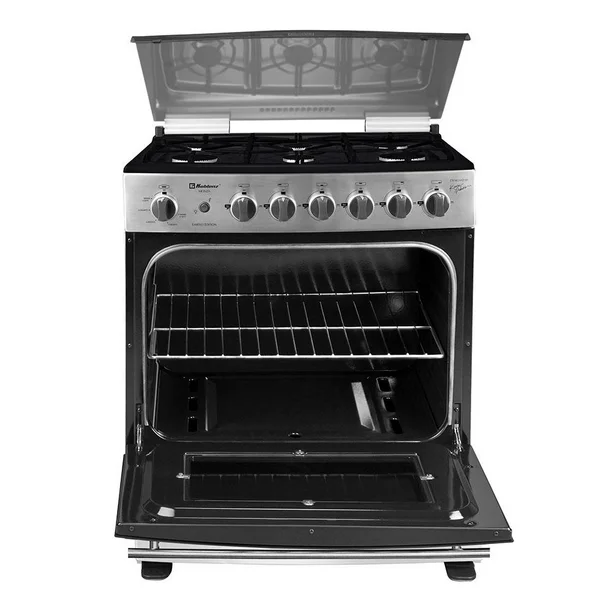 Estufa Koblenz 30 Pulgadas Silver con Capelo y Cubierta Ceramick