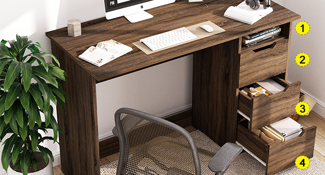 escritorio de madera