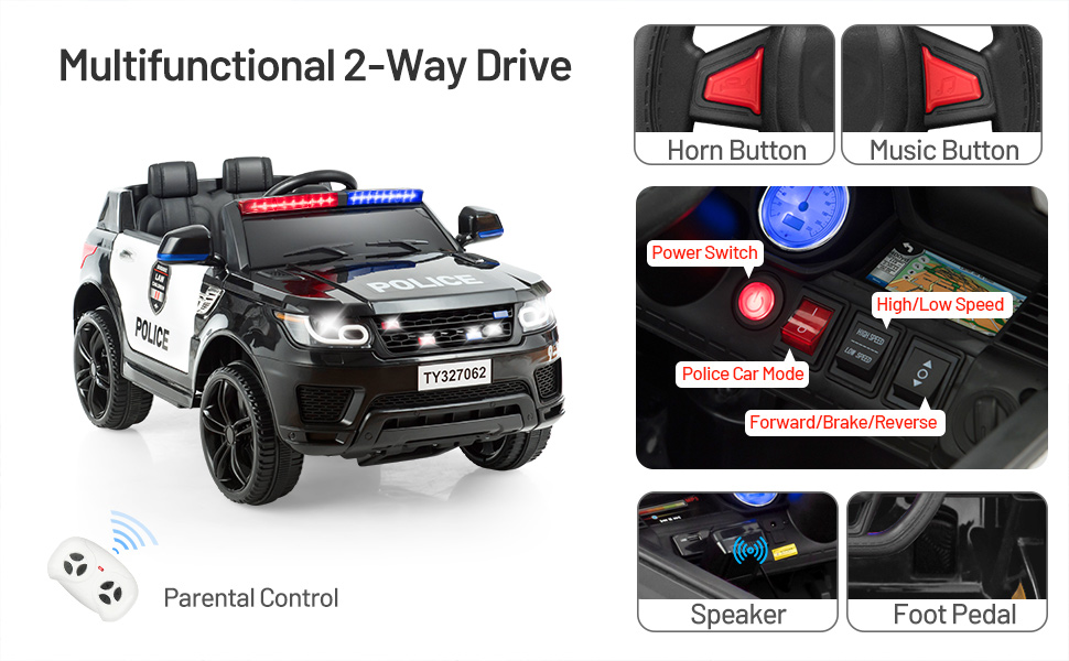 paseo en coche con control remoto