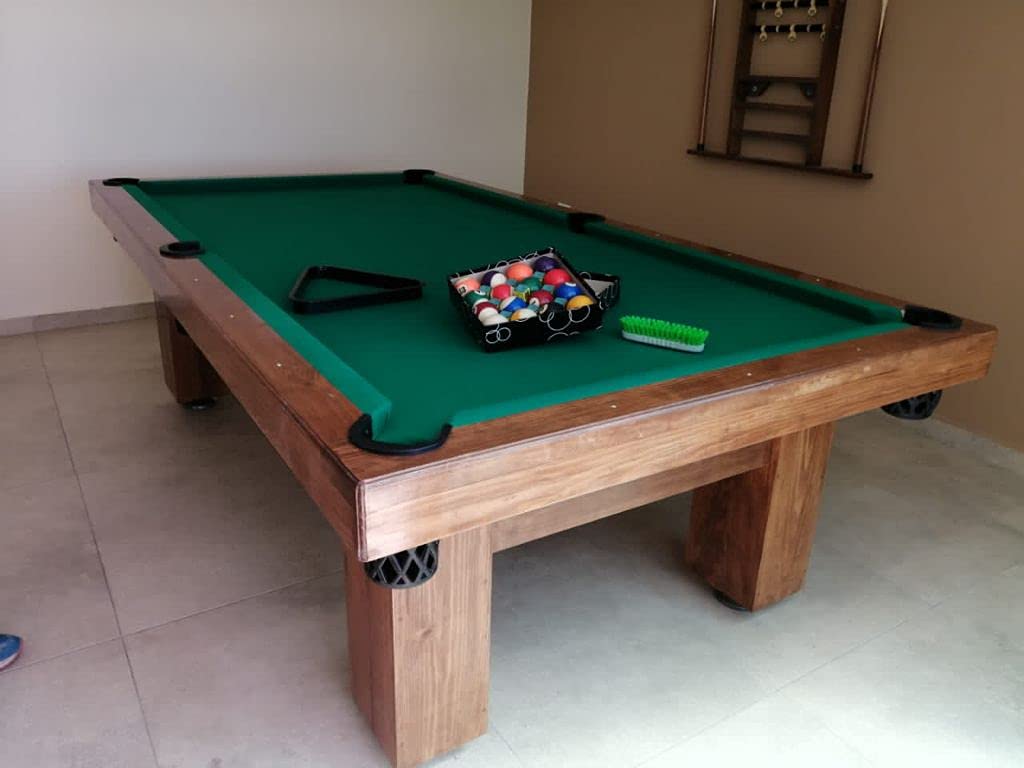 Mesa de Billar con Cubierta para Comedor Hecha a Mano en México Mesas Profesionales (Rojo)
