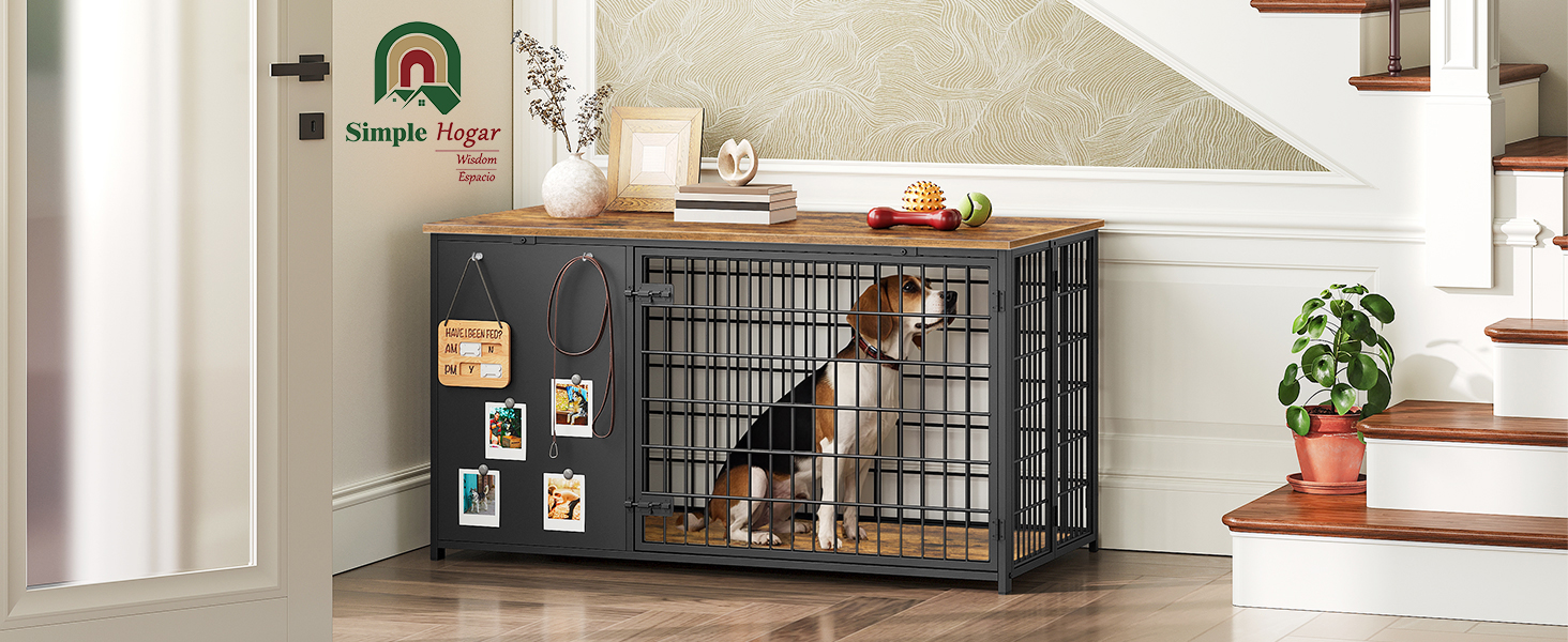 SIMPLE HOGAR 90CM Jaula para Perro,Plegable Jaula para Perro Mediano