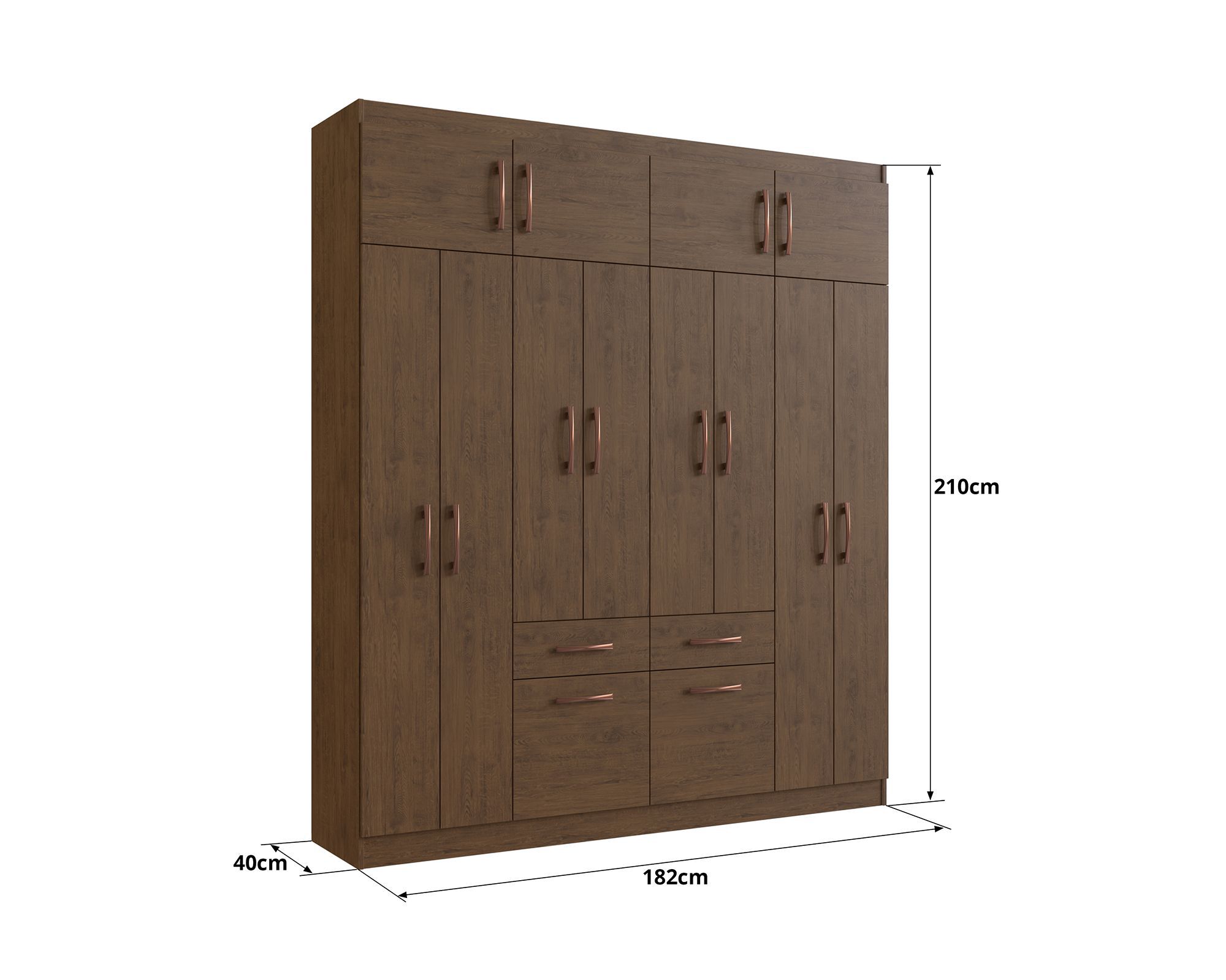 Clóset 12 puertas 2 cajones 2 zapateros 58812 arena