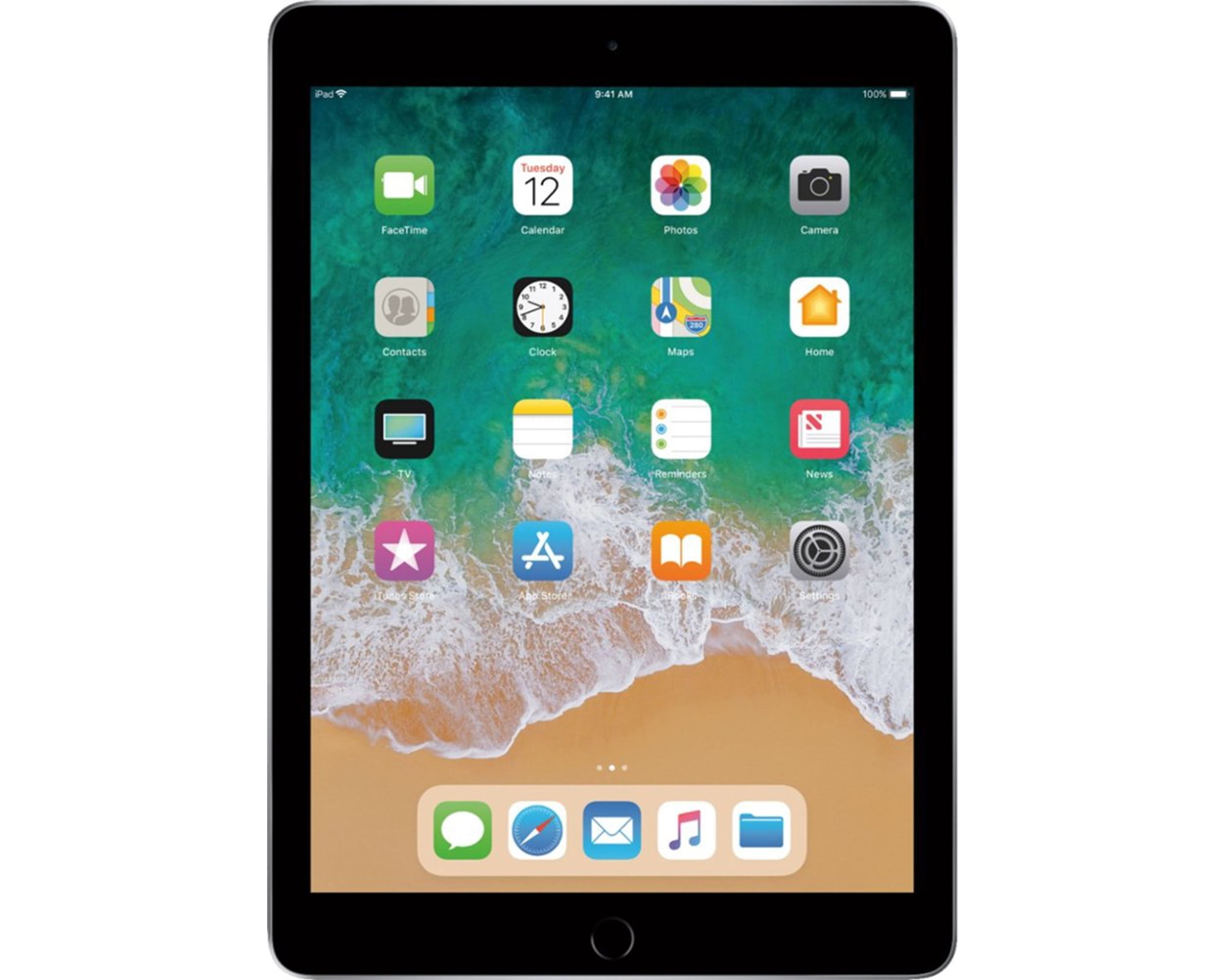 IPad 5 de 9,7 pulgadas reacondicionado de Apple, solo Wi-Fi, 32 GB, viene con paquete: estuche, vidrio templado, lápiz óptico, cargador rápido - gris espacial Apple iPad 5