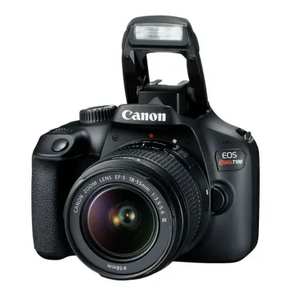 Cámara Fotográfica Digital Canon EOS Rebel T100, 18 MP, Video Full Canon EOS EOS Rebel 18mpx 30Fps EF18-55 MM f/3.5 -5.6 III