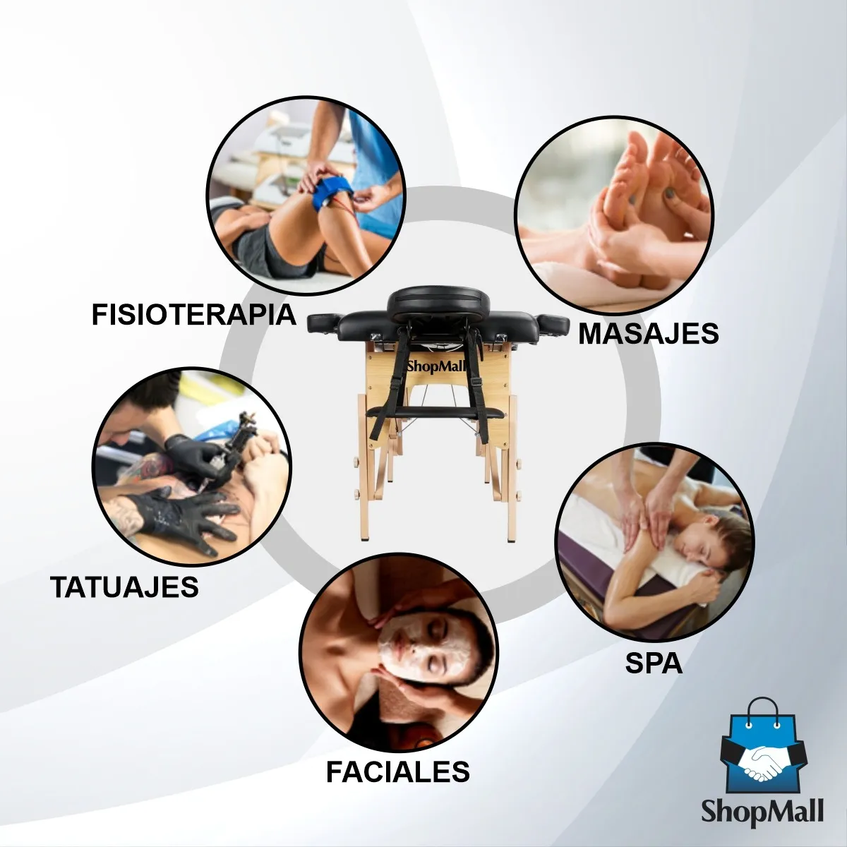 Camilla portátil spa de madera ShopMall Cama 011