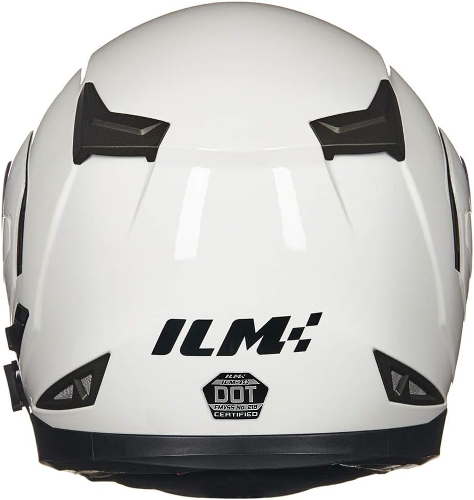 ILM - Casco de Motocicleta Modular Integrado con Bluetooth, con protección Solar para Mp3, Modelo 953/953 Pro