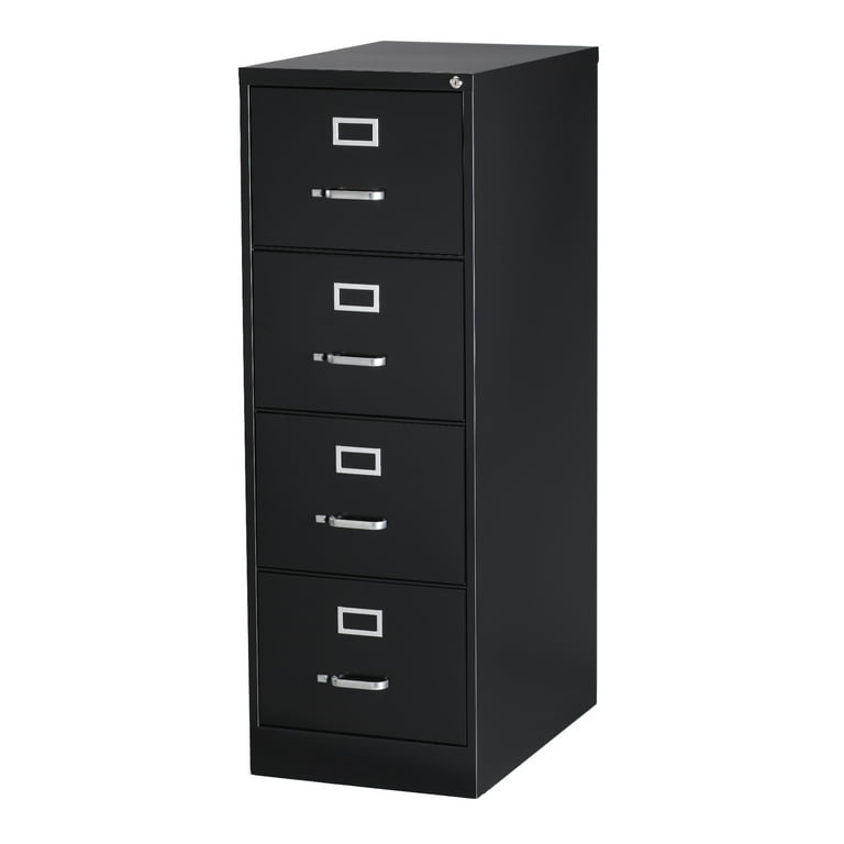 Archivero Metálico Hirsh Armado Vertical 4 Cajones Tamaño Oficio Negro Hirsh 4 CAJONES TAMAÑO OFICIO NEGRO