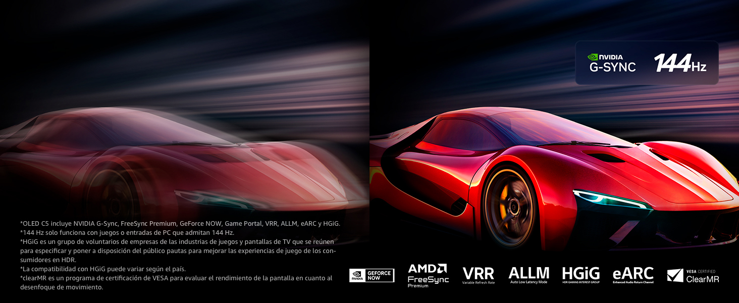 Two images of a car game. One is blurry. The other is sharp with Ultimate Gaming's high frame rate