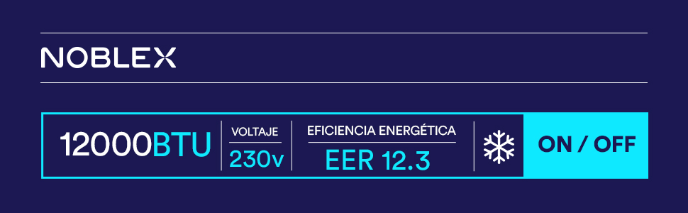 NOBLEX Aire Acondicionado Minisplit On Off Frío 12000 BTU 230V