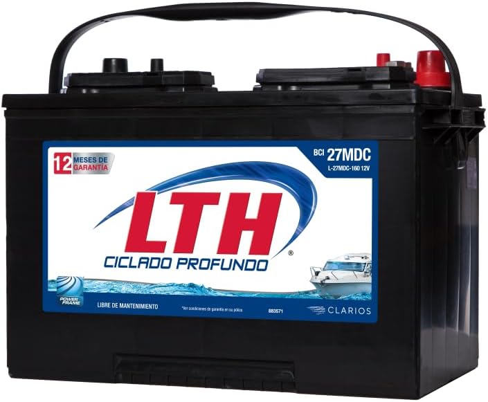 LTH Batería Acumulador Lth Ciclo Profundo Marina L-27MDC-160